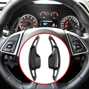 Carbon Fiber Steering Wheel Shift Paddle Extension For Chevy Camaro Corvette C7 - Picture 1 of 8