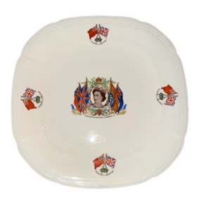 Piatto Insalata Alfed Meakin Inghilterra Regina Elisabetta Commemorativo 8,5" - Foto 1 di 3