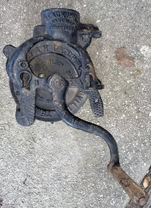 A.H Patch Black Hawk 1903A Corn Sheller Gusseisen Clarksville TN Antik Vintage - Bild 1 von 13