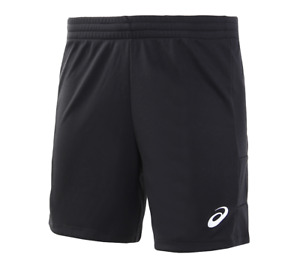 Asics Mens Shorts Sports Running Small Logo Fitness Shorts - Black - New