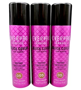 Everpro Quick Cover Women's Instant Hair Fiber Filler 05 | Light Brown | 3 Pack - Picture 1 of 2