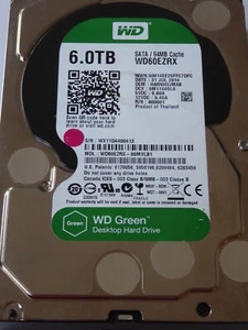 WD60EZRX-00MVLB1 DCM: HARNHVJMAB 31 JUL 2014 Western Digital WD Green 6TB - Bild 1 von 1