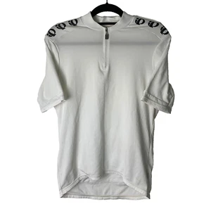 Vintage Pearl Izumi 1/4 Zip Short Sleeve Cycling Biking Jersey White Size Large - Picture 1 of 12
