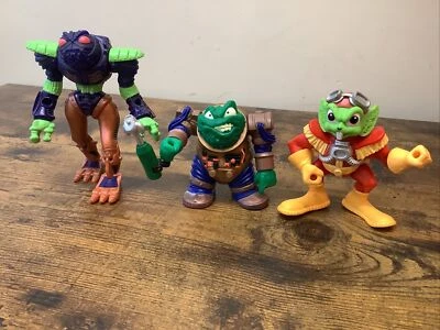 Vintage 1990 Hasbro Bucky O’Hare Action Figures X 3 Bundle  - Image 1 of 4