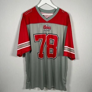 Coors Light Silver Bullet Men's 2XL #78 Football Jersey Shirt Beer Promo - Picture 1 of 10