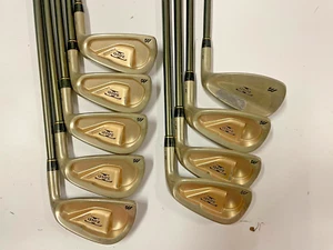 Mizuno T Zoid Titanium irons 3-AW Stiff Graphite Shafts - Picture 1 of 6