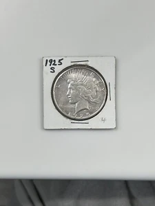 Dólar de plata 1925 S Paz 90% moneda de plata de Estados Unidos cruda San Francisco gran fecha clave - Imagen 1 de 4