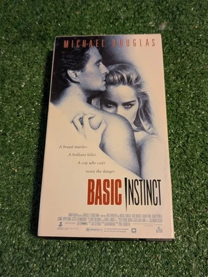 Basic Instinct VHS 1992 Michael Douglas Sharon Stone Thriller Retro Tape - Image 1 of 4
