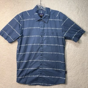 Camicia uomo Patagonia Go To Button fantasia piccola floreale misto cotone biologico - Foto 1 di 8