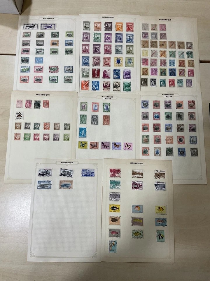 Sellos de Mozambique. Años 1800 en. Vintage. Hojas. D49 Foto 1 de 4