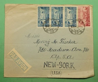 DR WHO 1947 RUMANIA CORREO AÉREO A EE. UU. w13460 Foto 1 de 2