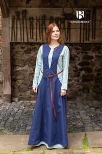 Burgschneider - Surcoat Leonora Dark Blue medieval & fantasy costume - Picture 1 of 5