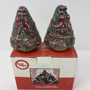 The Cellar O'tannenbaum handbemalter Weihnachtsbaum Salz- und Pfefferstreuer 1997 - Bild 1 von 16