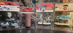 Lot of 4 Lemax Figures. - 2 Vilage Collection, 1 Enchanted Forest, 1 Out To Sea - Picture 1 of 9