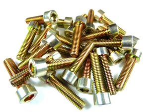 25 x Tornillo hexagonal interior DIN 912 M6x25, amarillo galvanizado - Imagen 1 de 1