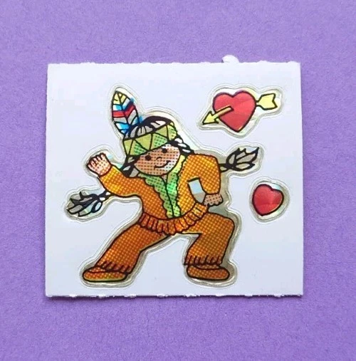 Stickeralbum Sticker Vintage 90er Jahre Mini Glitzer Prismatic Cowboy - Bild 1 von 1