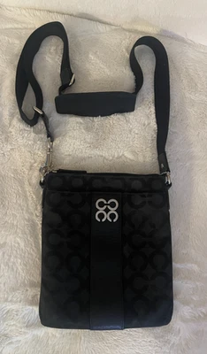 COACH Signature C Black Jacquard Swingpack Crossbody Bag #43798 - Image 1 of 4