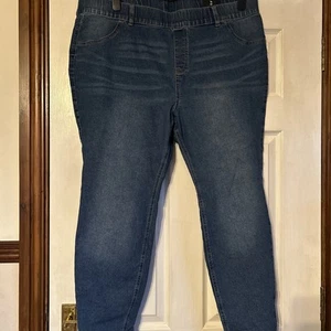 Women’s Plus Size 22 Blue Denim Jeggings From Tu - Picture 1 of 5