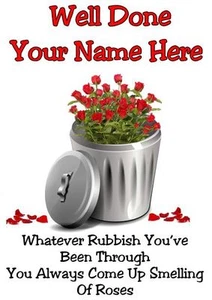 Tarjeta de felicitación personalizada Smelling Of Roses bien hecha A5 pidRos1 - Imagen 1 de 1