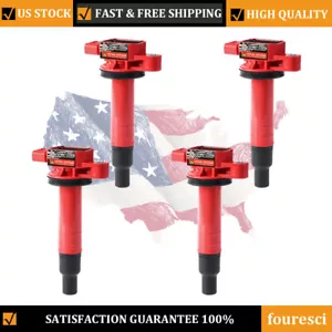 4 Pack Ignition Coils For Toyota Yaris Prius Echo 1NZ-FE 2NZ-FE 4cyl 1.3L 1.5L - Picture 1 of 11