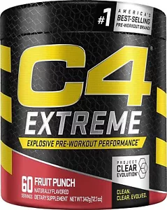 C4 Extreme Pre Workout Powder Fruit Punch | Men & Women | 60 Servings - Picture 1 of 1