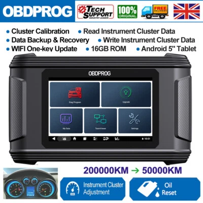 OBDPROG M500 Mileage Odometer Correction Diagnostic Oil Reset Tool Code Reader - Image 1 of 4