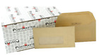 Postmaster DL Envelope 114x235 mm Window Gummed 80gsm Manilla Pack of 500 D29152