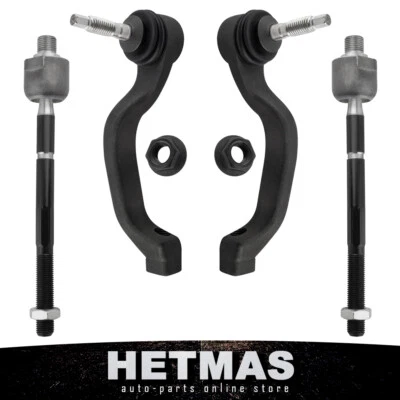 4X Inner Outer Tie Rod For 2000-2003 2004 2005 2006 Lincoln LS Ford Thunderbird - Image 1 of 4