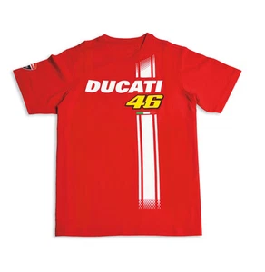 DUCATI Corse T-Shirt VALENTINO ROSSI D46 FAN shirt Moto GP red VR46 NEW!! - Picture 1 of 2