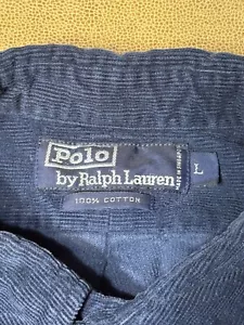 Polo Ralph Lauren Herren L Cord Camp Shirt marineblau - Bild 1 von 5