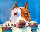 Pit Bull Gifts | Pitbull Art Print from Painting, Poster, Picture, Decor 11x14