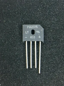 Rectificadores de puente PBU605 LITE ON DIODO 6A 4 PINES 6 PIEZAS - Imagen 1 de 1