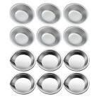  12 Pcs Stainless Steel Palette School Painting Tray Watercolor Plate