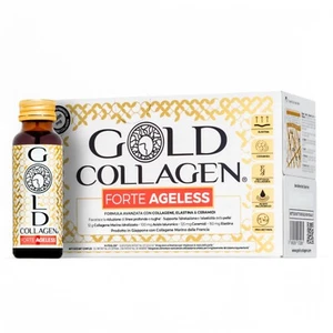 Gold Collagen Forte Ageless Integratore Liquido Antiage Pelle Unghie 10 Fl 50ml - Picture 1 of 4