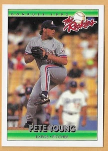 PETE YOUNG MONTREAL EXPOS #130 - DONRUSS THE NOOKIES CASI NUEVO - MONTADO 1992 - Imagen 1 de 2