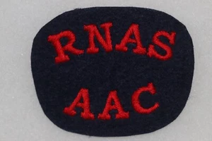 WWI WW1 BRITISH ROYAL NAVAL AIR SERVICE AAC RNAS CLOTH SHOULDER TITLE - Picture 1 of 1