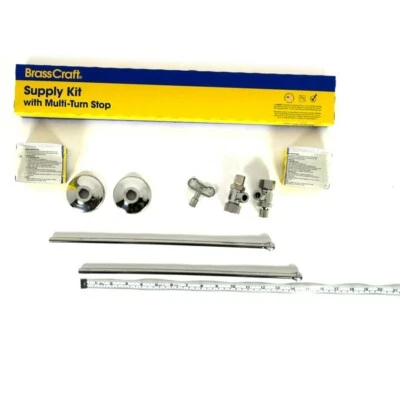 Kit de suministro de lavabo BrassCraft SCR1915AX C con tope de giro múltiple Foto 1 de 4