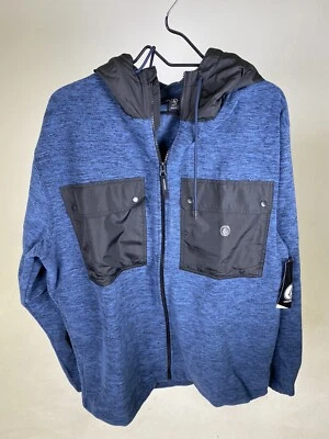 Volcom Yzzolater Lined Zip Hoodie - SIZE XL, XXL - NAVY - NEW WITH TAGS - Image 1 of 4