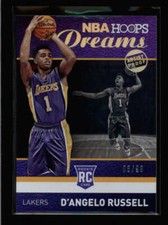 D'ANGELO RUSSELL 2015/16 PANINI HOOPS #1 DREAMS ARTIST PROOF ROOKIE #/99 AX2441