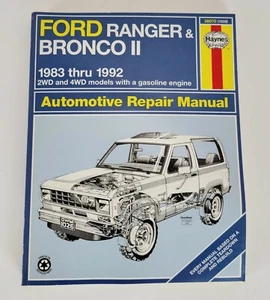 Haynes Ford Ranger & Bronco II 1983 thru 1992 Repair Manual Book - Picture 1 of 8