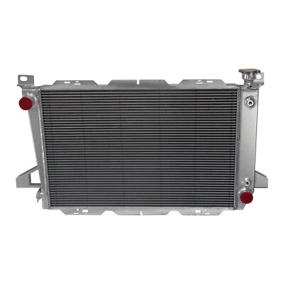 4 Rows Radiator For 1985-1997 1991 Ford F150 F250 F350 Bronco 4.9L L6 Engine Foto 1 de 4