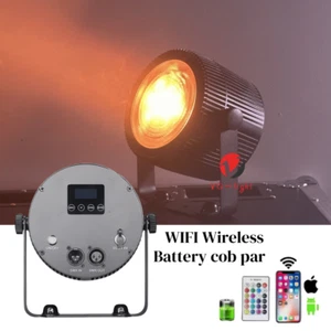 WIFI Wireless DMX Battery COB 30W Wireless Par Uplight RGBW LED Par Stage light - Picture 1 of 9
