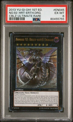 YUGIOH 1ST CBLZ-EN045 NUMBER 92: HEART-EARTH DRAGON ULTIMATE PSA 6 EX #80455755 - Image 1 of 2