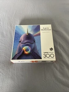 Buffalo Games - Lucia Heffernan - Rainbow Narwhal - 300 Large Piece Puzzle - Picture 1 of 1