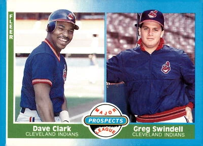1987 Fleer #644 Dave Clark / Greg Swindell - Image 1 of 2