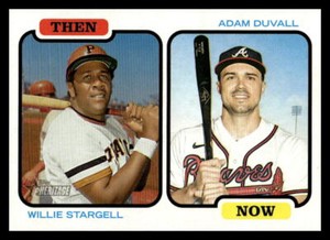 2022 Topps Heritage Willie Stargell & Adam Duvall  Then & Now Insert TAN-SD