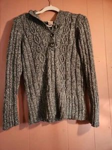 Faded Glory Girl's XL Gray Hooded Pullover Sweater - Picture 1 of 6