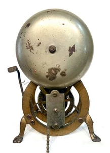 CA 1890 ESQUELETO ORNAMENTADO FUEGO TELÉGRAFO CADENA TIRAR SEÑAL DE VIENTO CAMPANA VAPOR MARINO - Imagen 1 de 7