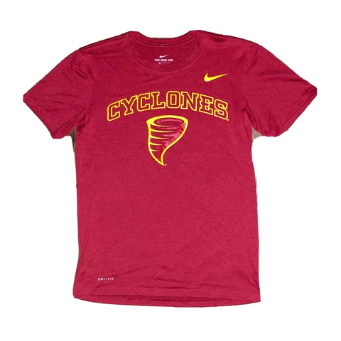 Iowa State Cyclones Nike Dri-Fit Short Sleeve T-Shirt Men’s S Athletic Cut EUC Cover