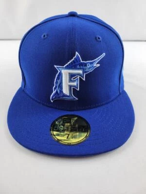New Era Florida Marlins 59FIFTY Fitted Hat 7 1/4 EBLENS EXCLUSIVE - Image 1 of 4